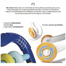 Andadera musical para bebé jugete didáctico color rosa Raganet - Azul - Ver 6