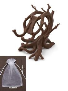 Tree Root Phone Stand Creative Branch Phone Holder Natural Theme Decorative Phone Base Multifunctional Stable Phone Stand Home Office Decor Craft Ornament Gift - Multicolor - View 13