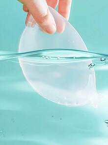 Transparent Silicone Adhesive Bra, Reusable Invisible Push Up Sticky Bra, Strapless Backless Self-Adhesive Bra Cups For Dresses, Wedding & Party - Silicone Transparent Round Cup - View 6