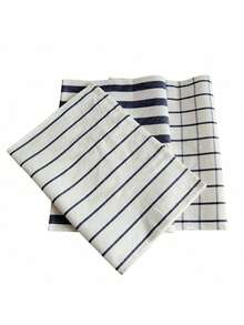 6pcs Mediterranean Blue Fabric Kitchen Towels, 100% Cotton Tea Towels, Food Background Cloth, Tablecloth - Multicolor - View 14
