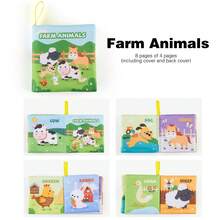 Buku Kain Edukasi untuk Bayi dan Balita, Buku Kain Edukasi untuk Perkembangan Kognitif, Dapat Digantung dan Dapat Dicuci. - MultiWarna - View 18