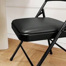 Techigher Padded Metal Folding Chairs, Portable Foldable Chairs With Soft PU Leather Seat, Heavy-Duty Stackable Seating For Home, Office & Events - Multicolor - View 11