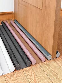 1/2/3pcs Thickened & Reinforced Soundproof Door Gap Strip, Random Color, Suitable For Door Gaps And Bottoms, With Soundproofing And Door Grip Enhancement Windproof Guard, Easy To Install Foam Draft Stopper, Suitable For Home Office Doors, - Save Door Gaps - Upgraded Version - View 9