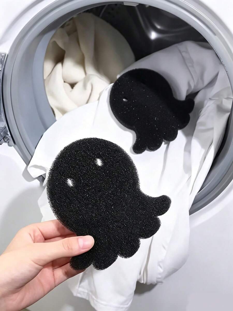 1/3/6pcsPetHairRemoval WashingMachine BallsWashingMachine CleaningBall, Durable Lint Catcher, WashingMachine Reusable Pet-Hair, Catcher Lint Remover BallsSet Cute Dog Cat Hair Collector Lint Fluff Catcher For Removing Washing Machine, Laundry - Black - View 1