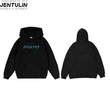 Harajuku Tops Lazy Style Pullover Streetwear Men Clothing Graphic Hoodie Loose Hoodies Winter Long Sleeve Hooded Sweatshirt,Essentials,Jyghnvb - White 1 - View 2