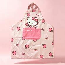 1pc Sanrio Pink Hello Kitty Design Apron, Durable Polyester Full Coverage Kitchen Apron, Suitable For Baking And Cooking, Fashionable Home Use, Perfect Couple Gift, Baking Apron | Fashion Apron | Adjustable Apron - Multicolor - View 11