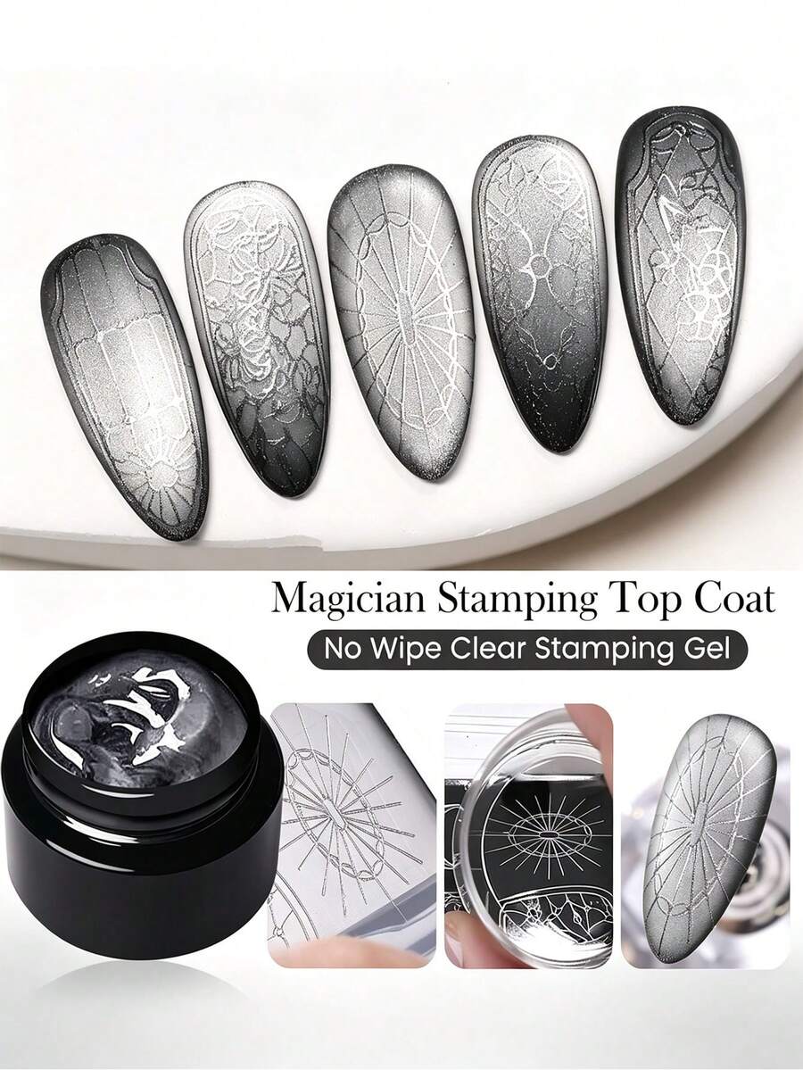 BORN PRETTY 5ml Magician Print Sealant, Suitable For Nail Art Printing, Gel Nail Polish Powder Application, Easy To Use - Top Coats - View 1