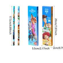 Disney Zootopia Woody & Judy Cartoon Pencil, Round Barrel With Leather Cap, Dual-Cut Hexagonal Wooden Pencil For Students, Learning Supplies, Prize Gift, 12pcs/Box - 12-pack - View 9