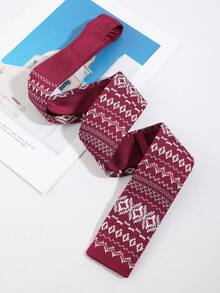 1pc Men's Fashion Casual Diamond Grid Striped Pattern Tie Comfortable Versatile Suitable For Daily Wear Shopping Business Party Banquet Date Matching - Multicolor - View 5