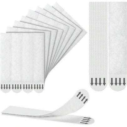 Nylon Hanging Strips, No-Drill Picture Hooks, Picture Frame Wall Art Brackets, Invisible Magic Tape Adhesive, Double-Sided Wall Fasteners