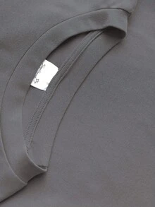 Women's Cotton Long-Sleeved Top, T-Shirt; Autumn/Winter Basic Layer For Women - Grey - View 5