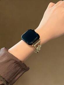 新款高級星空錶帶，適用於 38/40/41/42/44/45/46/49mm，相容於 Ultra/SE 2/SE 1/Series 11/10/9/8/7/6/5/4/3/2/1 - 金色葉子 - 查看 5