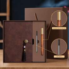 1pc/3pcs 1set A5 PU Vintage Matte Leather Thick Notebook - Business Office Meeting Notepad, Vintage Style Business Work Journal, Textured Portable Leather Stationery, Suitable For Business And Study - Multicolor - View 10
