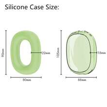 Silicone Protective Case Set Compatible With Airpods Max, Transparent Soft Silicone Protective Case, TPU Protective Cover, Latest Silicone Protective Case, Silicone Protective Cover, Waterproof, Dustproof, Fingerprint-Proof, Scratch-Resistant, Anti-Drop, 360° Full-Coverage Protection, Transparent Silicone Headphone Protective Shell, Silicone Headband Cover, Soft Silicone Material, More Comfortable, Durable And Easier To Clean, Multiple Colors Available, Great Gift - Multicolor - View 12