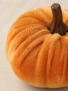 Mini Flannel Covered Artificial Pumpkin Set, 5cm Small Foam Pumpkin With Hanging Rope, Thanksgiving Halloween Autumn Harvest Desktop Home Party Holiday Decoration - Multiple Styles - View 6