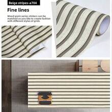 1 Roll Vinyl Wallpaper, Waterproof, Self-Adhesive, Easy To Clean And Easy To Remove. Suitable For Home DIY Decoration, Can Be Applied To Ceilings, Partition Walls And Curved Walls. Suitable For Bedroom And Kitchen Decoration. 17.7 Inches * 39.3 / 118.1 / 196.8 / 393 Inches - 1PC - View 10