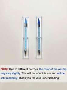 Double-Headed Self-Adhesive Diamond Painting Wax Pencil, Rhinestone Gemstone Picker, Crystal Handle Nail Art Dotting Tool Set, Suitable For 5D DIY Cross Stitch Handicrafts (1/2/3/4pcs) - View 7