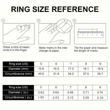 Vectoflux S925 Sterling Silver Women's Snowflake Ring Classic Engagement Wedding Jewelry - Baby Blue - View 5