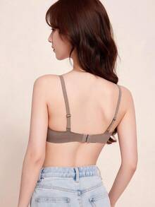 Elisvara Women's Seamless Wireless Bra, Lift And Enhance Bust, Prevent Sagging, Comfortable And Minimalist Design - Mocha Brown - View 2