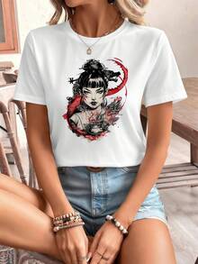 Women T-Shirts - White - View 6