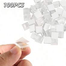 20pcs Upgraded R-Type Self-Adhesive Cable Clips, Suitable For Ethernet Cables And Wires, No Drilling Required, Reusable Self-Adhesive Cable Organizers With Strong Sticky Backing, Plastic-Like Fixation Effect, Applicable To Various Cables - A - View 12
