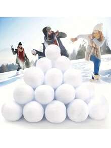 20/50pcs Plush Snowball Set, Suitable For Indoor Party Games, Christmas Holiday Decoration And Home Entertainment, Perfect For Indoor Snowball Fight, Great Indoor Fun Choice - Multicolor - View 5