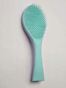 1pc Dual-Function Detangling Comb, Wet & Dry Use - Soft Massage Design, ABS Plastic Handle, Suitable For All Hair Types, Reduces Tangling And Frizz, Improves Scalp Health, Perfect As A Small Gift, Home Essential, Daily Use, Convenient For Travel, Hollow Comb, Attractive Hair Comb, Fluffy Massage Tooth Large Arc Comb, Halloween Gift, Christmas Gift - A - View 11