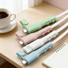 Soft Silicone Charging Cable Protector Compatible With Various Phone Charging Cables, Anti-Breakage Cable Protector, Cable Connector Protector, Prevents Cable Breakage - Multicolor - View 8