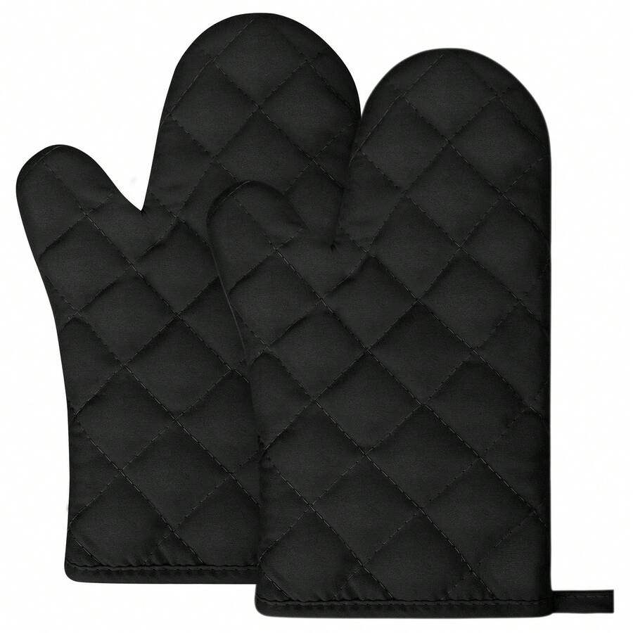 1-Pack Microwave Oven Gloves Multi-Color Kitchen Cooking Baking Mitts Pot Pad Heat Proof Protected High Temperature Resistant - View 1