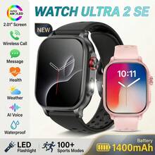KENPANG Smartwatch Olahraga Luar Ruangan Unisex Terbaru 2026, Baterai 1400mAh, Lampu LED Terintegrasi, 100+ Mode Olahraga, Panggilan HD Real-Time, Pelacakan Data Aktivitas & Kebugaran, Pemantauan Tidur, Tahan Air, Layar Sentuh Penuh 2,01 Inci, Pelacak Kebugaran untuk Pria dan Wanita - View 2