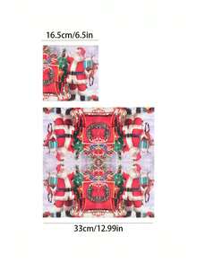 Disposable Christmas Paper Napkins Compatible For Holiday Parties, Western Food, Birthdays & Everyday Dining - Elegant Table Setting With Holiday Motifs - Paper Napkin - View 5