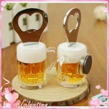 Realistic Beer Mug Magnetic Bottle Opener, Fun Design, Stainless Steel Durable Construction, Built-In Strong Magnet For Refrigerator Attachment, Decorative And Functional, Suitable For Kitchen, Bar, Home Use Or Gift - View 2