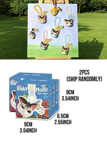 Molly Vinyl Blind Box: 6 Gaya Reguler + 1 Gaya Tersembunyi, Gantungan Tas Ransel Harian, Koleksi Blind Box Mainan, Desain Kucing Lucu, Hadiah Pesta Liburan, Kotak Misteri Ulang Tahun dan Natal - MultiWarna - View 12