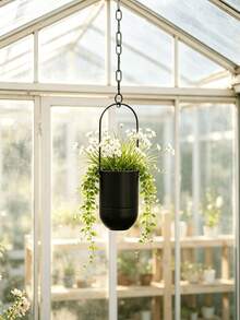 1pc Multi-Color Hanging Planter With Adjustable Chain, Hanging Flower Pot For Home Balcony Outdoor Garden Greenery Planting - Hanging Chair - View 4