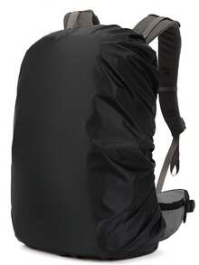 30‑40L Black Universal Waterproof Dust‑Proof Backpack Protective Cover, Portable Foldable Ultralight Anti‑Tear Rain Cover For Campus School Rucksacks, Suitable For Dust‑Proof, Anti‑Theft, Cycling, Hiking, Camping, Travel And Outdoor Activities - Multiple Styles - View 9