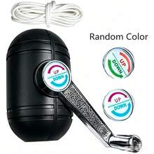 Patio Umbrella Replacement Parts, Outdoor Patio Umbrella Replacement Parts, Middle Pole Hand Crank System, Suitable For Garden Party Balcony - Black - View 3