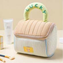 1 buah Tas Kosmetik Rumah Lucu, Tas Penyimpanan Genggam Lembut Kapasitas Besar, Tas Mandi Perjalanan Portabel Berkualitas Tinggi - MultiWarna - View 15