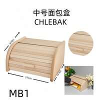 31*29*18cm/39*29*18cm Wooden Roll‑Top Bread Box Kitchen Bread Storage Container - View 9