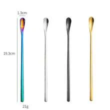 304 Stainless Steel Long Handle Stirring Spoon, Coffee/Tea Iced Drink Spoon, Bar & Kitchen Utensil, Mixing & Seasoning Tool Back To School - Multicolor - View 12