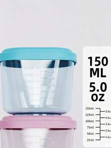 6pcs/Set Cartoon Baby Food Container/Kitchen Food Container/Portable Milk Powder Box/Seasoning Box/Food Storage Container/Material: PP - Multicolor - View 5