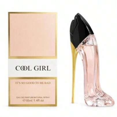 Carolina Herrera Perfume Para Mujer Forma De Zapato De Tacón Alto 85ml, Dos Diseños Puntos Negros Y Transparente Rosa, Fragancia Lujosa De Larga Duración, Caja De Regalo, Ideal Para Citas Uso Diario Y Regalos
