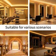320LEDs/M High Density, RF Wireless Remote Control LED Strip Light, Warm White & White Dimmable LED Tape Light, Adjustable Brightness, Multiple Dynamic Modes For Cabinet, Bedroom & Home Decoration - Multicolor - View 9