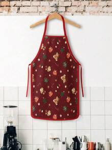2pcs Christmas Apron, Christmas Gift, Suitable For Kitchen Cooking, Festivals And Parties. It's Also A Great New Year Gift To Give To Friends. - Multicolor - View 8