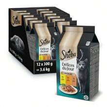 Sheba Délices du Jour Comida húmeda para Gatos Sabor Ave en salsa Multipack 12x6x50g - gramo - Ver 1