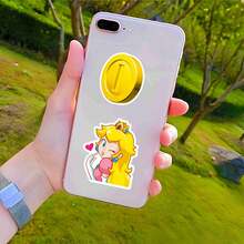 SUPER MARIO BROS. 1set/50pcs Game Character Decorative Stickers, Waterproof & Durable. Perfect To Decorate Guitar, Notebook, Water Bottle And Skateboard. Wonderful Gift Choice For Children, Fans And Your Good Friends For All Occasions.(Stochastic Style) - Multicolor - View 8