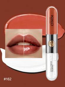 KIKO Milano UNLIMITED DOUBLE TOUCH 162 雙面唇彩，持久不褪色，不沾杯，高顯色，霧面與亮面妝效，適合日常使用，禮品 - 162 - 查看 9