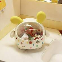 1pc Vanity Hair Accessory Storage Box Bathroom Hair Tie Hoop Clip Organizer Bathroom Hair Rope Necklace Jewelry Desktop Storage Box - Multicolor - View 12