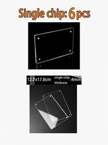 Acrylic Magnetic Refrigerator Photo Frame, Transparent Double-Sided Fridge Magnet Photo Frame, Display Frame, Suitable For Fujifilm, 2.36 X 3.54 Inches - Multiple Styles - View 22
