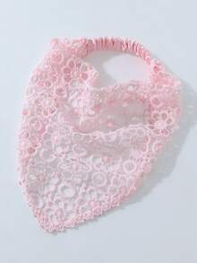 1件原創花卉圖案女款時尚針織花朵刺繡髮帶，適合日常與度假使用 - 粉色 - 查看 5