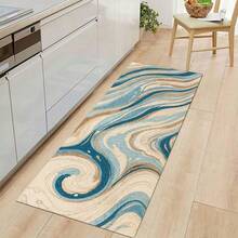 Minimalist Striped Print Long Runner Rug, Indoor Home Decor, Kitchen Runner, Entryway Doormat, Hallway Entrance Decor, Bedroom Bedside Rug, Living Room Rug, Laundry Room Mat, Bathroom Bath Mat, Suitable For Apartment, Dorm And Home Daily Decor - Multicolor - View 5